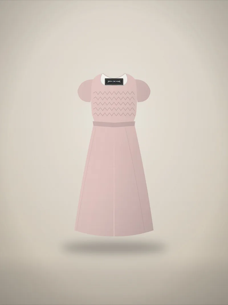 Girls' Smocked Dress in Blush