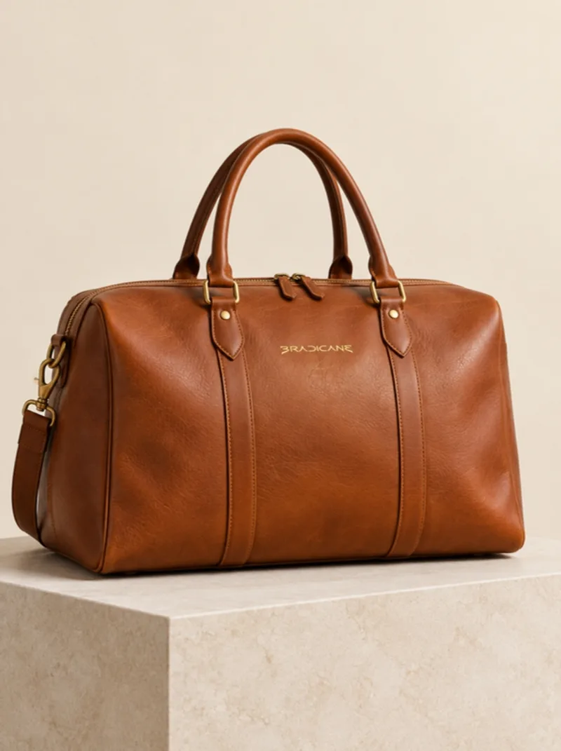 Panther Weekender Bag in Cognac