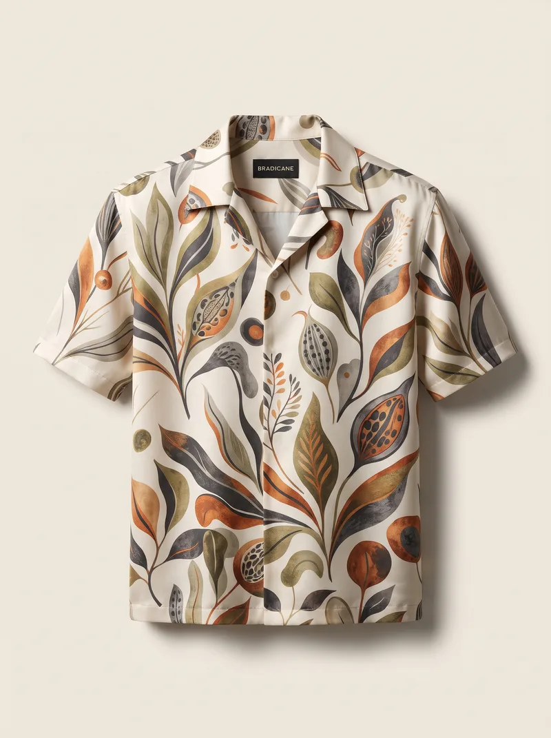 Printed Resort Shirt in Botanical